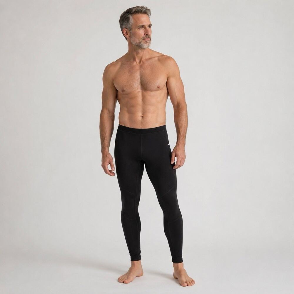 SmartWool PhD Wind Tight Black Merino Wool Blend Base Layer Outdoor Mens Large